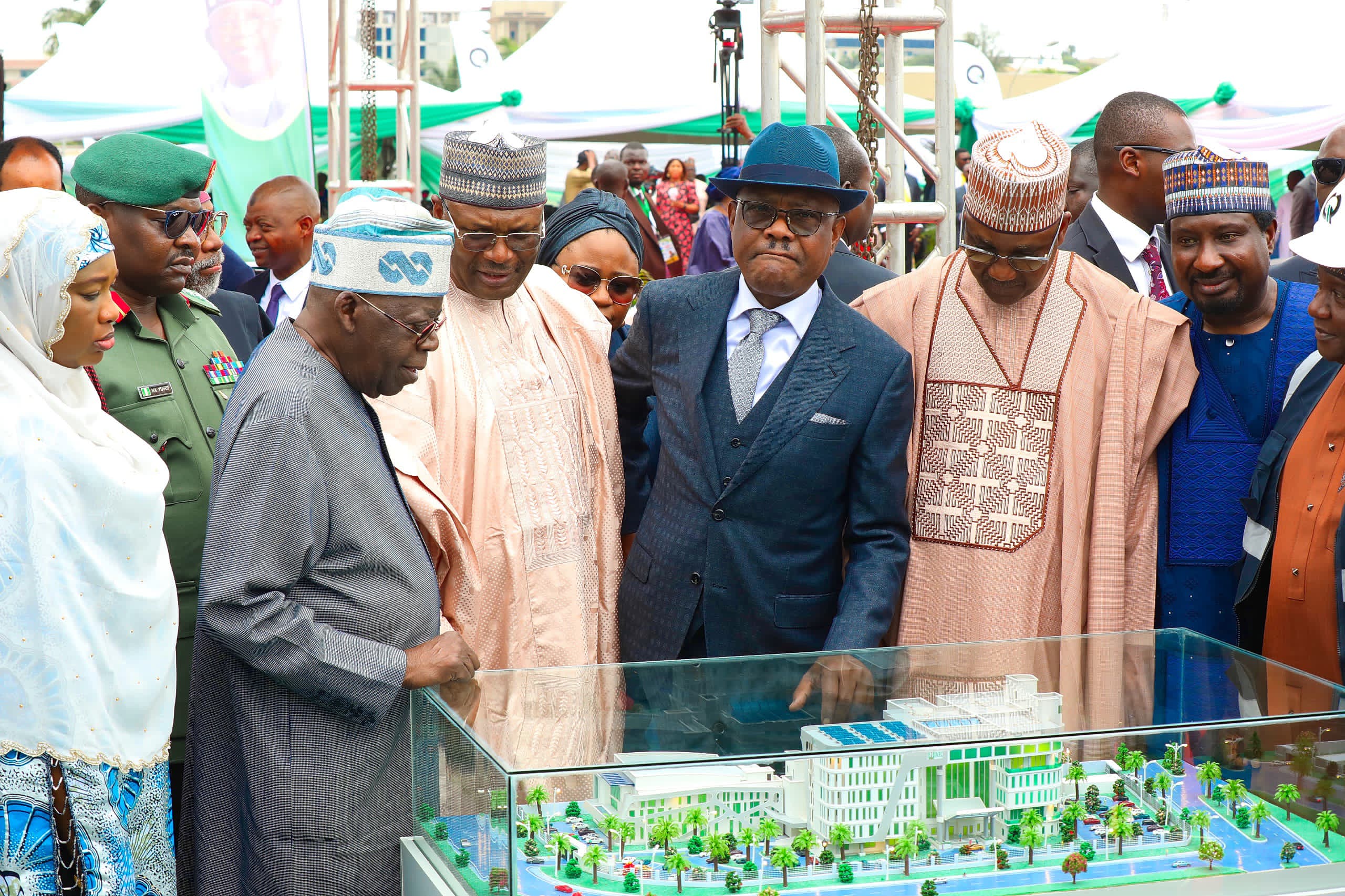 Tinubu flags off construction of new INEC National Headquarters.