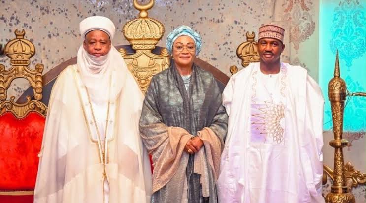 First Lady Pays Homage To Sultan In Sokoto